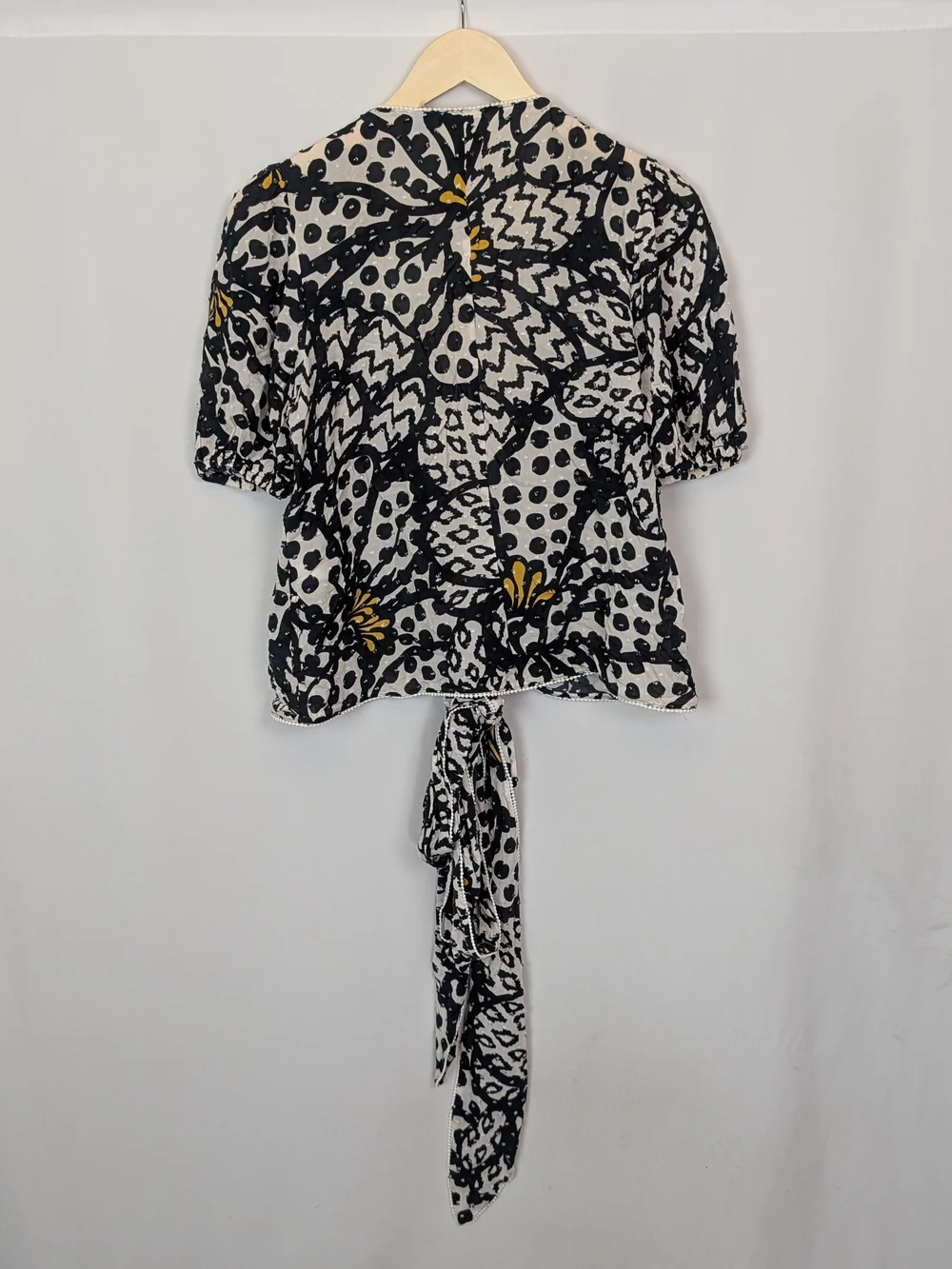 Farm Rio for Anthropologie Floral Print Wrap Blouse